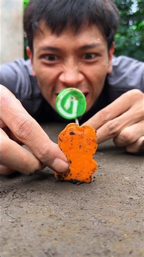 Chubby, Fuming and angry because the millipede left this candy behind #millipede