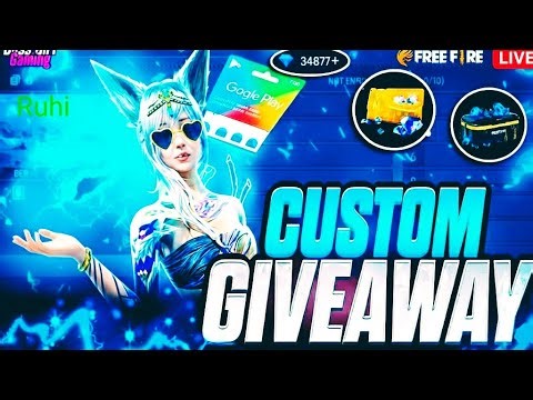 Free fire max live stream giveaway win and get redeem code or UPI payment
