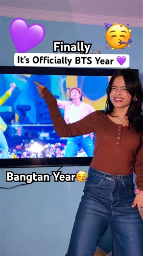 It’s Officiallly BTS Year 🥳 #shorts #bts #btsarmy #idol #btsconcert #btscomeback