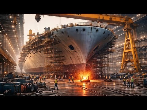 Inside the LNG Super-Tanker Factory 🚢 | How the World’s Largest Gas Ships Are Built