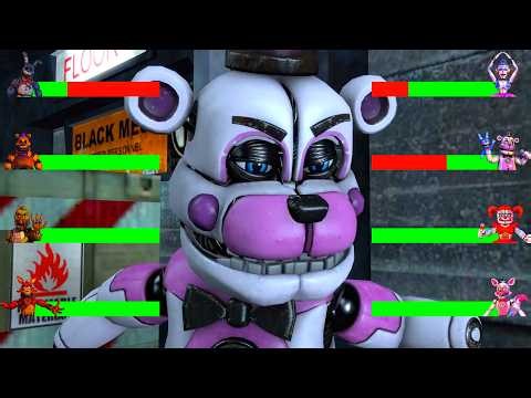 [SFM FNaF] Sister Location VS Demented WITH Healthbars