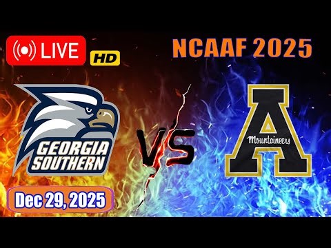 LIVE App State vs Georgia Southern HD 12/29/2025 | JLab Birmingham Bowl NCAAF 2025