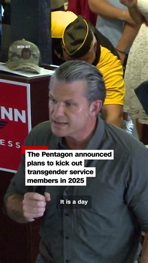 Hegseth uses transphobic slur at Iowa State Fair
