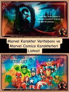 Marvel Character Database and Marvel Comics Character List! #marvel #cinema #history