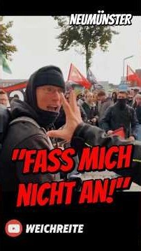 "Fass mich nicht an!" Antifa Gegendemo GD AfD Demo Neumünster 17.10.26