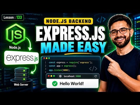 Express JS Tutorial for Beginners 2026 | Build Your First Node.js Server from Scratch