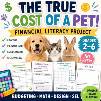 The Real Cost of a Pet | Math PBL & Financial Literacy Simulation | STEM Design