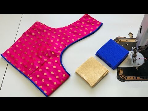 Blouse Ki Design | Simple And Easy Blouse Designs | Cutting And Stitching Back Neck Blouse Design