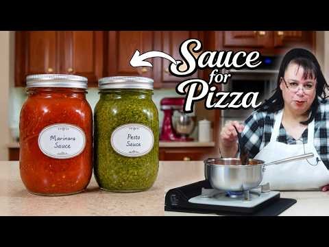 The Perfect Pizza Starts with the Sauce! 🍕 | Marinara & Pesto