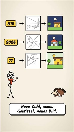 Gleicher Prompt, anderes Bild? Der Seed erklärt 🎲 #Shorts