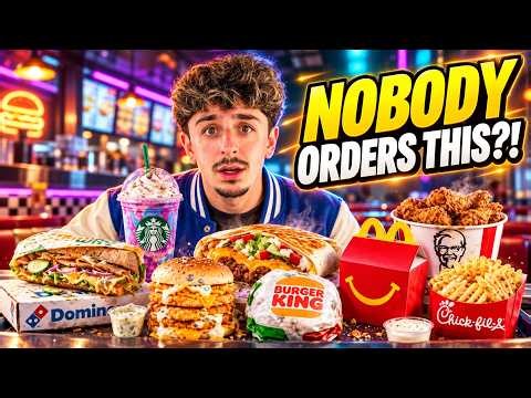 FaZe Rug Top Video - I TRIED THE FAST FOOD NOBODY ORDERS?! 😱🍔🔥 | Food Challenge