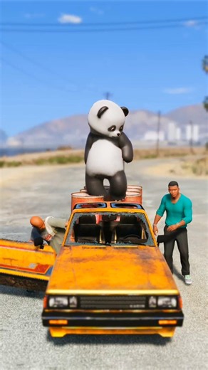 The Panda Didn't Steal the Barrel in GTA V 😭 | Franklin Understood #gta5