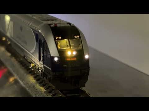 Nscale Kato 106-9010 Amtrak SC-44 Pacific Surfliner Set, Master Class Conversion with "EECR"