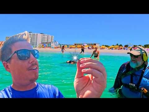 Beach Metal Detecting in Siesta Key, Florida