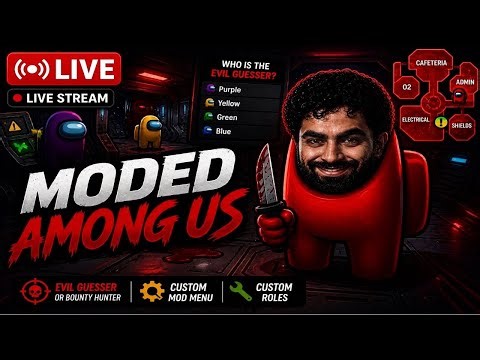 LIVE🔴 | AMONG US MODDED VERSION LIVE 😱 Scribble & Code Names with Chat | Chaos, Lies & Laughs