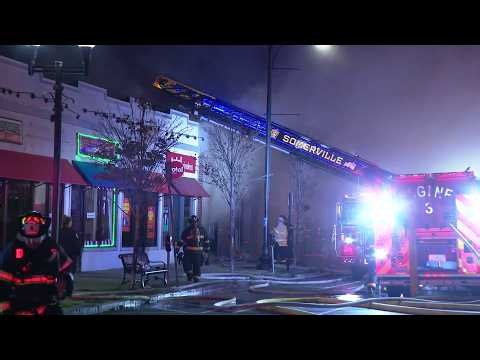Fire response underway at Somerville building