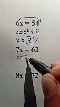 Solve Equations Easily – Step by Step Algebra Tutorial #math #basicproblems #mathematica #mathstrick