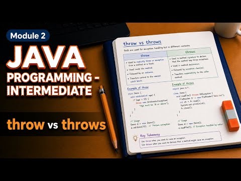 Confused by Java's 'throw' & 'throws'? Explained Visually!