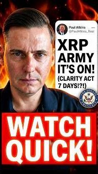 🚨 XRP HOLDERS!!! THIS BILL CHANGES EVERYTHING!