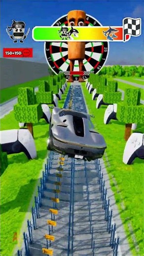 ITALYAN BRAINROT 🤯 VS JUMP GATES CHALLANGE? #beamngdrive #simulator #shorts