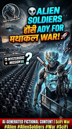👽🪖⚔️ Alien Soldiers Ready for War 👽🪖⚔️ .#Alien #AlienSoldiers #War #AIContent #SciFi @NexorX-Tv