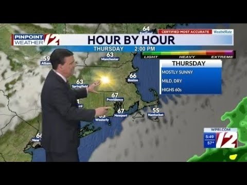 WPRI 12 Weather Forecast 5/6/26 Showers Tonight; Nice Thursday