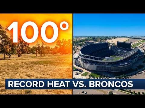 Denver breaks record high with triple-digit temps ahead of the Broncos pre-season home opener