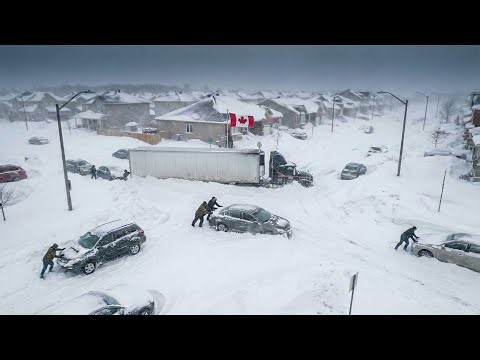 Extreme Chaos in Canada! Massive Blizzard Paralyzes Manitoba and Ontario