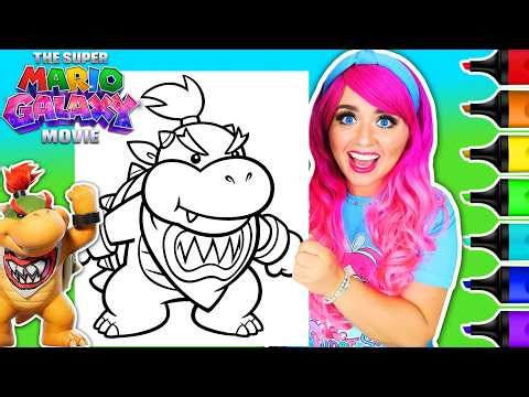 Coloring Bowser Jr. from The Super Mario Galaxy Movie 🔥 | Ohuhu Art Markers