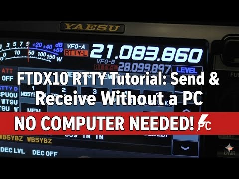 Yaesu FTDX10 How to Send and Decode RTTY Without a PC