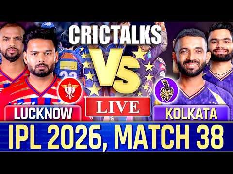 🔴 Lucknow vs Kolkata, Live Match Today | IPL 2026 Live Commentary, LSG vs KKR Live Score