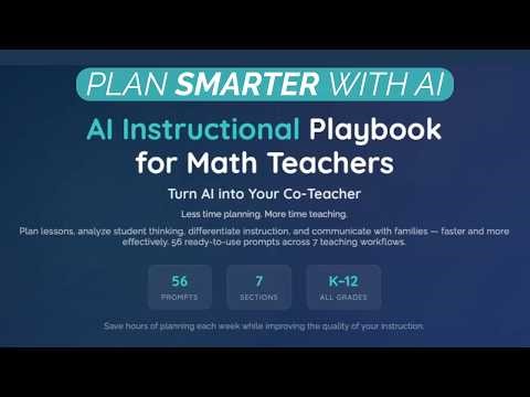 AI Lesson Planning for Math Teachers | Step-by-Step Playbook