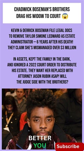 Chadwick Boseman's Brothers Want His Widow REMOVED as Estate Administrator