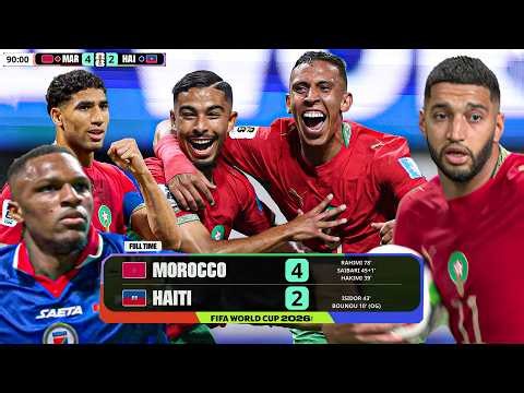 Morocco vs Haiti 4-2 Highlights | FIFA World Cup 2026 | أبرز لقطات مباراة المغرب وهايتي (4-2)