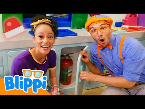 Learn Fire Safety for Kids! 🚒🧑‍🚒 with Blippi and Meekah
