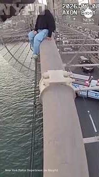 Bodycam footage shows NYPD rescue woman in crisis on Brooklyn Bridge