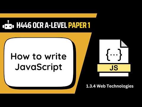 JavaScript | 3.4a | OCR A-Level Computer Science