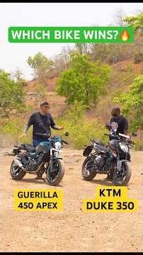 Guerrilla 450 Apex vs KTM Duke 350 | Which Bike Wins This Battle? Revealing Soon🔥
