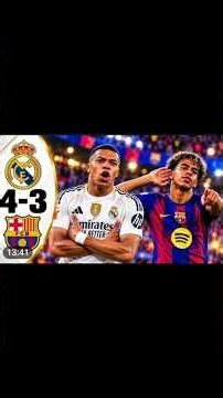 مباراه ريال مدريد وبرشلونه اليوم كليان مبابي ويامال يامال #كليان_مبابى #reels #football #ريال_مدريد