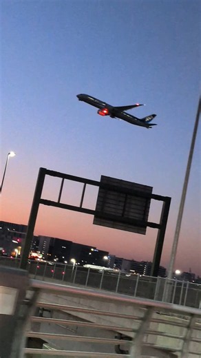 大迫力！羽田から離陸するANA✈️#飛行機