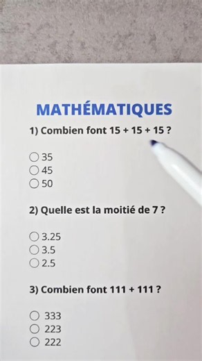 Quiz Mathématiques : Peux-tu Réussir ce Défi de Culture Générale ?