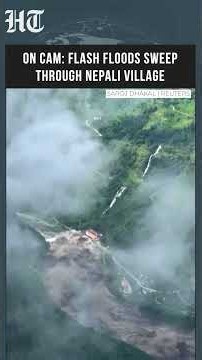 On Cam: Flash Floods Sweep Through Nepal Village, Homes Washed Away In Sudden Deluge | #shorts