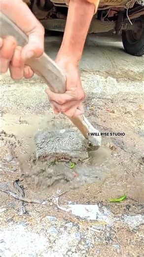 Manual Stone Breaking Process | Traditional Hand Hammer Work on Construction Site