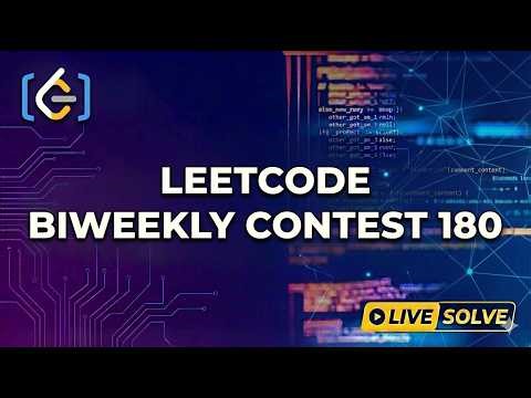 LeetCode Biweekly Contest 180 Live Solve | Rank 1784 (4/4 Solved)
