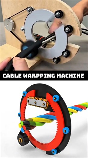 Satisfying Cable Wrapping Machine ⚡️