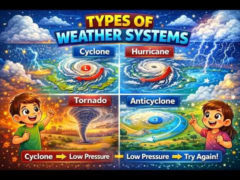 Types of Weather Systems 🌪️ | Why Weather Changes #weathersystems #earthscience #middleschoolscience