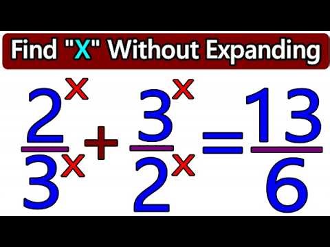 Solving Exponential Equations | This Exponential Equation Looks Impossible… Until You See This Trick