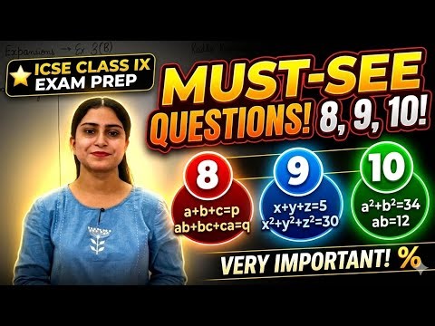 👉 “Class 9 Maths Ex 3(B) Q8, 9, 10 | Most Important Questions 🔥 | "Exam तैयारी”