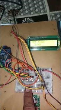 Digital Clock With Time Setting And Alarm Using Arduino, RTC and 16x2 LCD #shorts #arduino