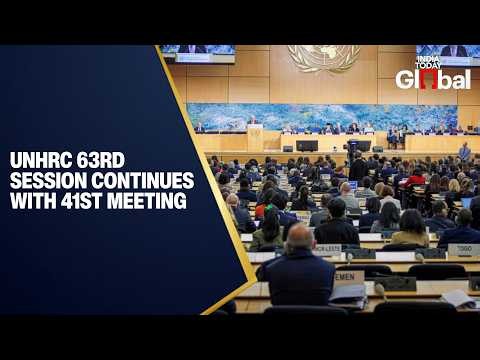 WATCH LIVE: 41st Meeting Of UNHRC 63rd Session | Human Rights Debate | Geneva